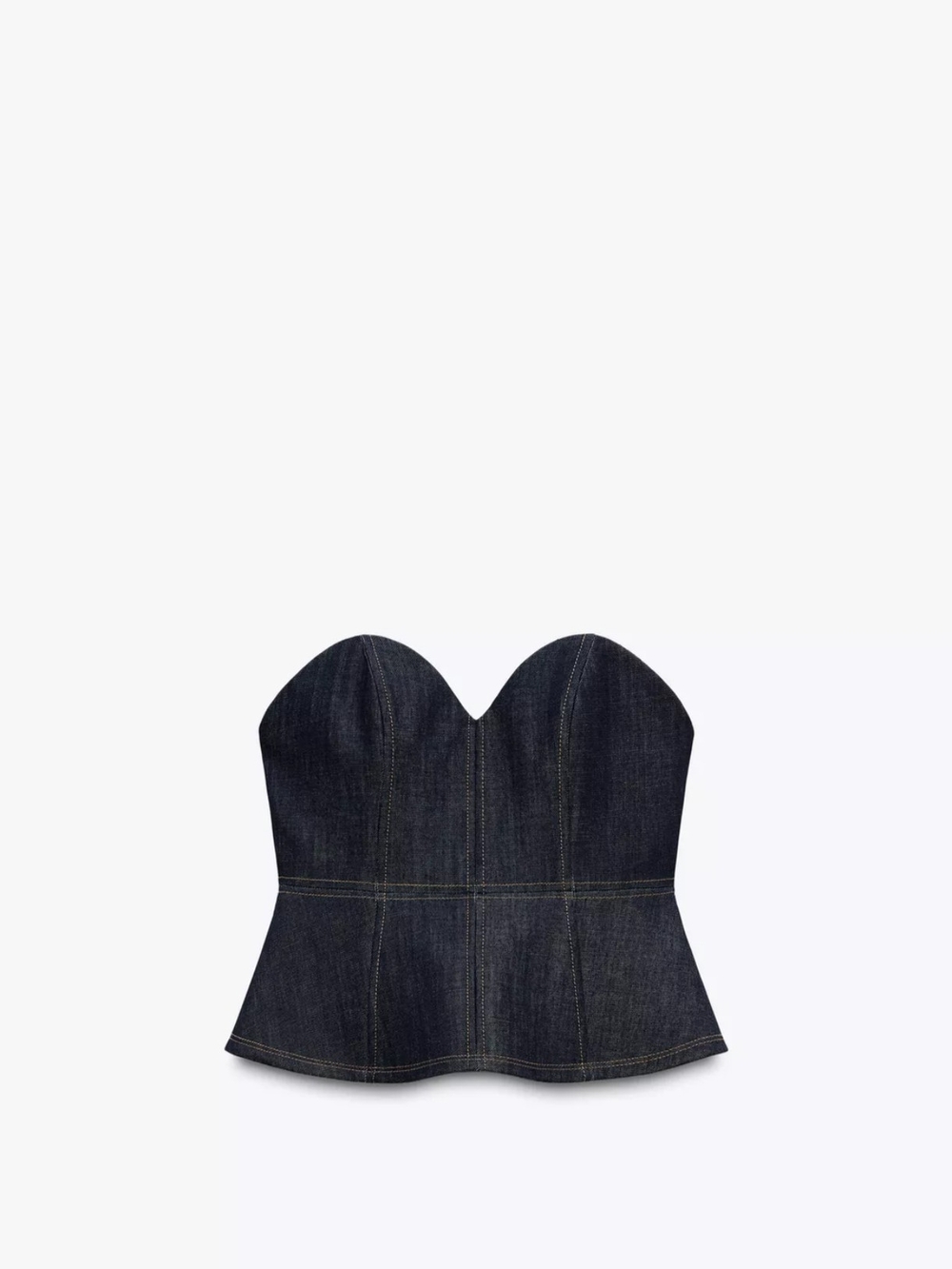 ZW Collection Dark Denim Peplum Bustier